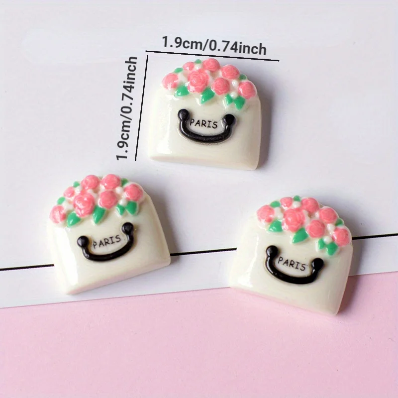 10 Stück schwarze Serie Mädchen Parfümbeutel Cabochons Flatbacks Handyhüllen Deko Teile Scrapbooking Bastelbedarf Harzzubehör – Detail 10