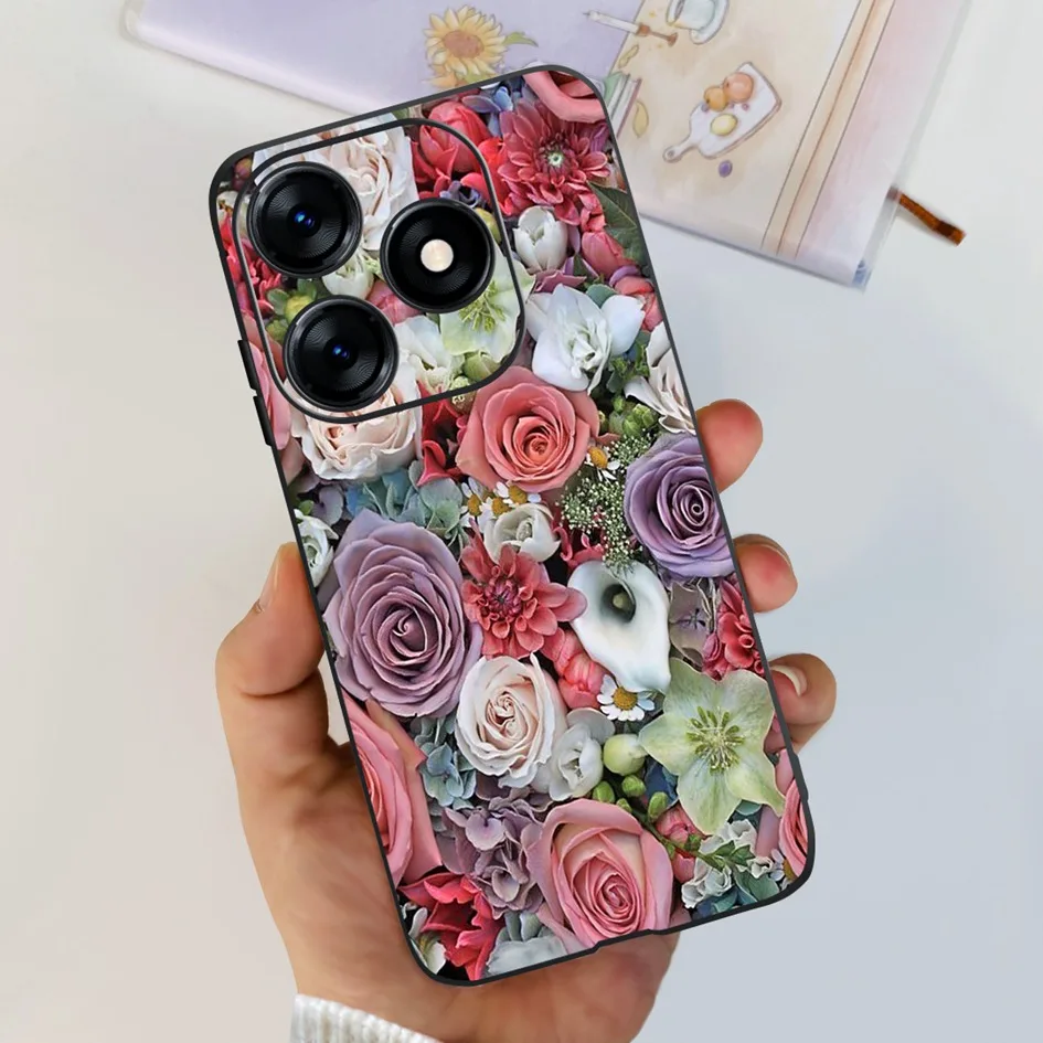 Fashion Butterfly Flower Painted Soft Phone Case Cover