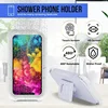 Waterproof Phone Holder for Shower, Shower Phone Box Waterproof, 360° Rotation Touchable Shower Phone Case, Angle Adjustable 4