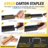 Manual Carton Closing Stapler15MM Sealing Machine for Box or Cartons Closing Stapler  Carton Box Tool Packing 6