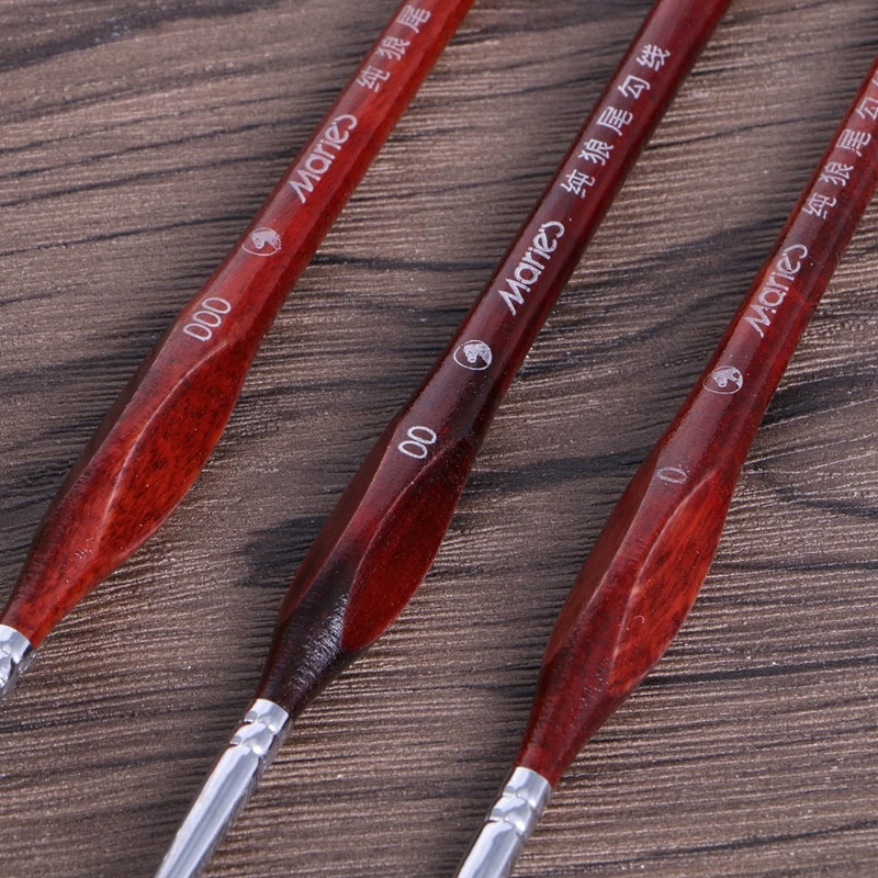 3Pcs 1Pc Miniature Paint Brushes For Painting Supplies