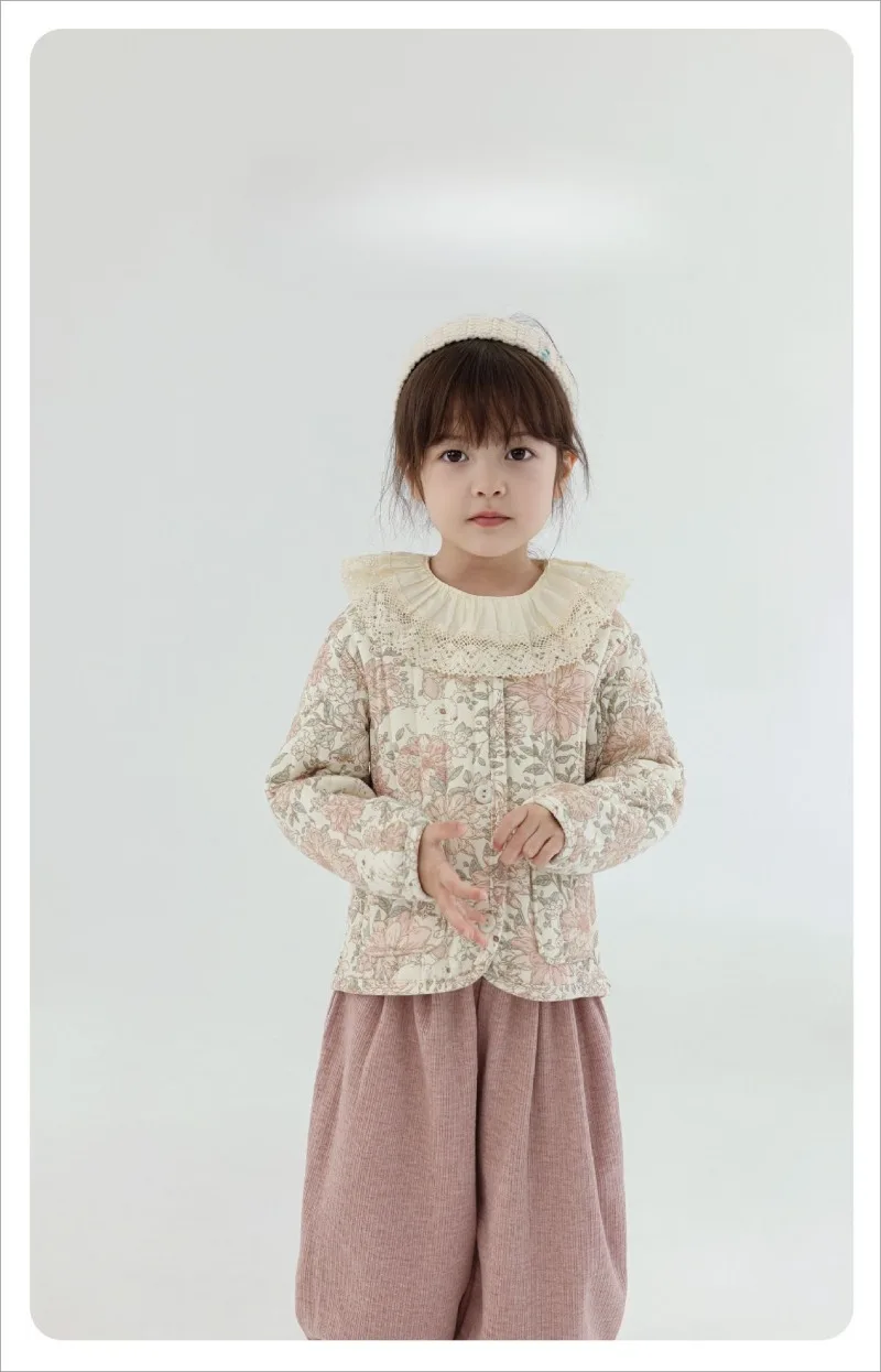 Kids Velvet Jacket - Nordic Style Cotton Coat for Autumn Winter