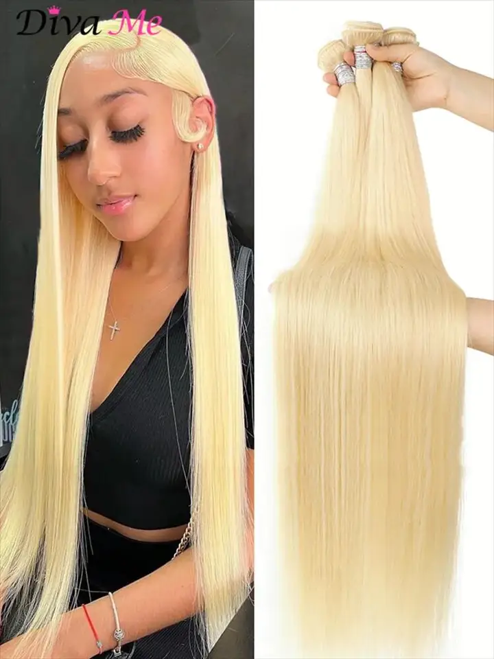 613 Honey Blonde Brazilian Human Hair Extensions