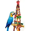 Pet Bird Chewing Toy Cotton Rope Parrot Toy Bite Resistant Bird Tearing Cockatiels Training Hang Swings Bird Cage Supplies 4