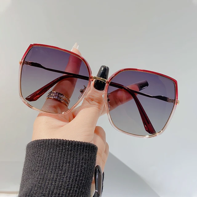 Gafas De Sol polarizadas Vintage para mujer, anteojos De Sol femeninos De  diseñador De marca, De conducción, a la moda, sin montura, De viaje -  AliExpress