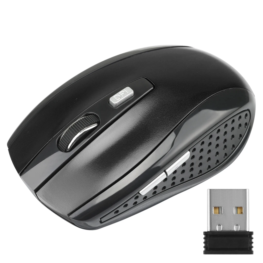 Tanio Komputerowa bezprzewodowa mysz optyczna z odbiornikiem USB