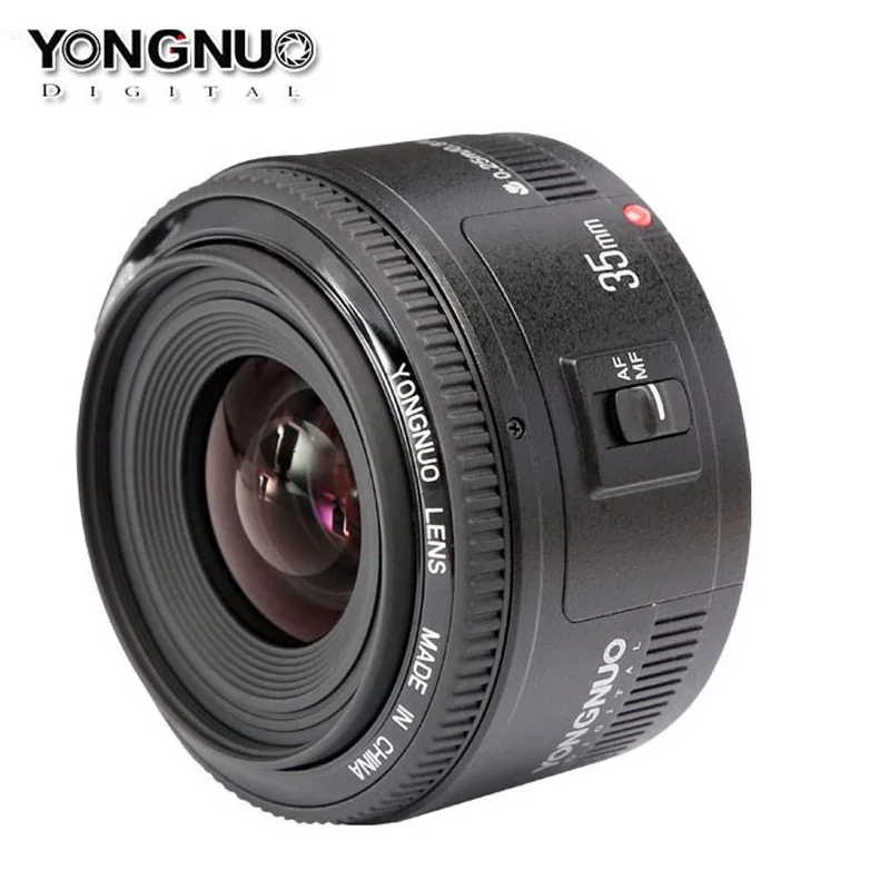 

New YONGNUO brand camera lenses 35 mm F2 wide angle prime lens YN 35 mm F2 Lens for Canon Mount for Canon DSLR 600D 70D 60D 6D