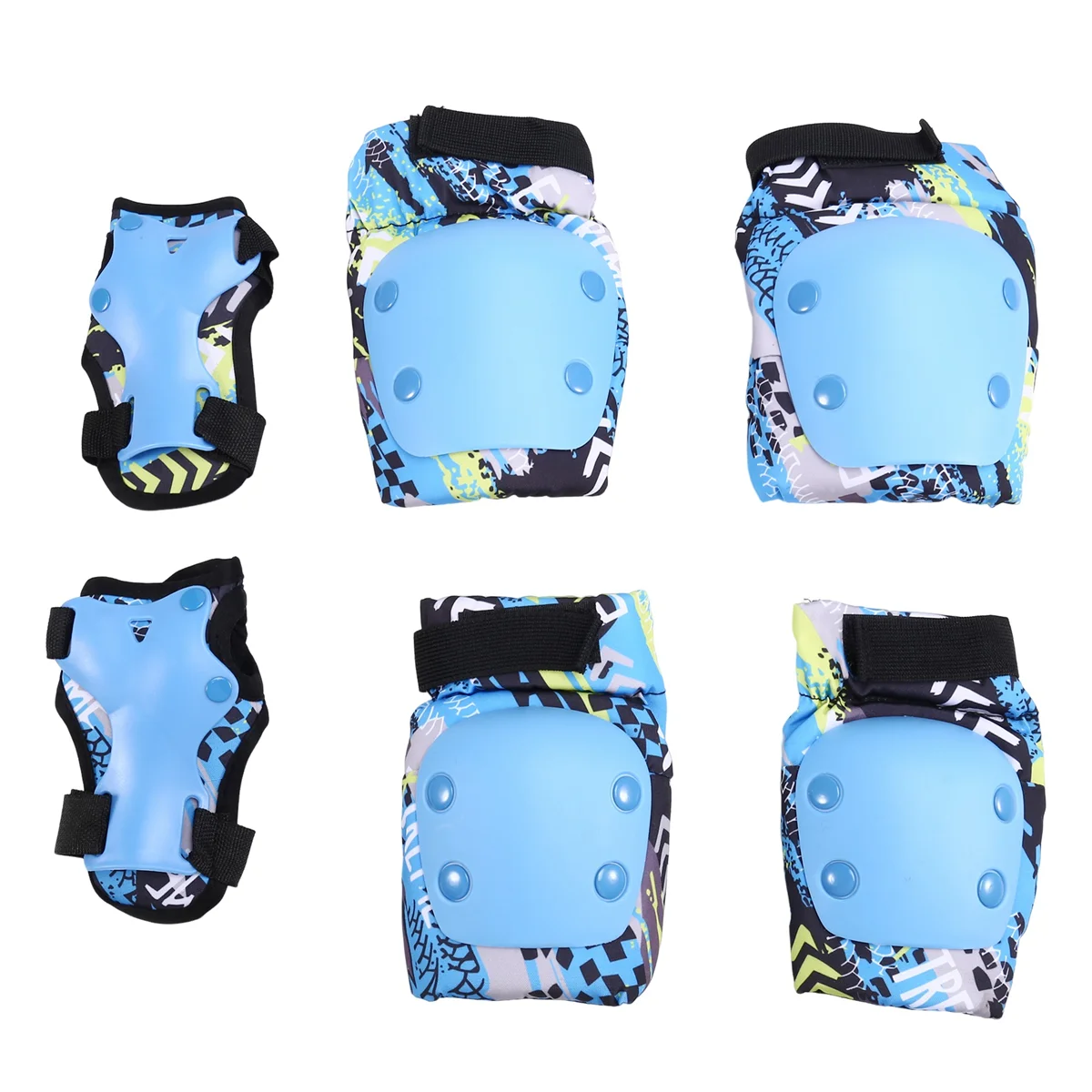 BAAU Roller Skating Protective Gear Set for Children, Full Equipment, Skateboard, Roller Skates, Balance Bike, Knee Pads A