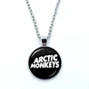 Fashion Creative Design Cartoon Arctic Monkeys Necklace Glass Cabochon Pendant Fashion Statement Crystal Necklace Wholesale 2