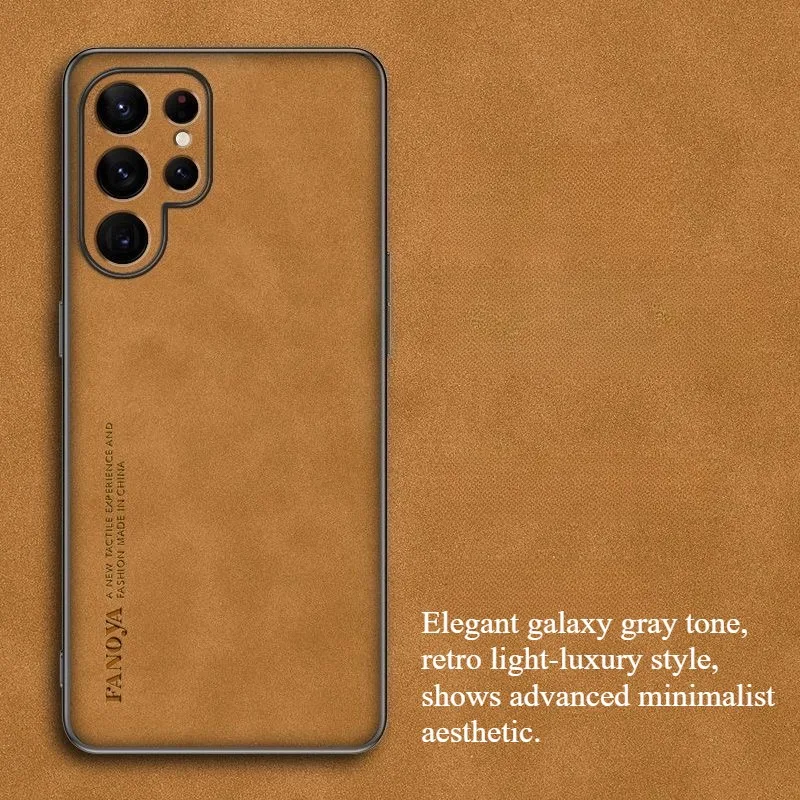 Luxury Sheepskin Leather Phone Case - Premium Back Cover