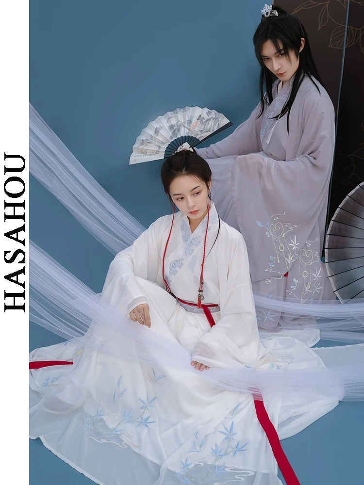 

Cosplay Hanfu Couples Chinese Traditional Dress Tang Dynasty Exquisite Embroidery Hanbok Girl Ethnic Dance Costumes Original