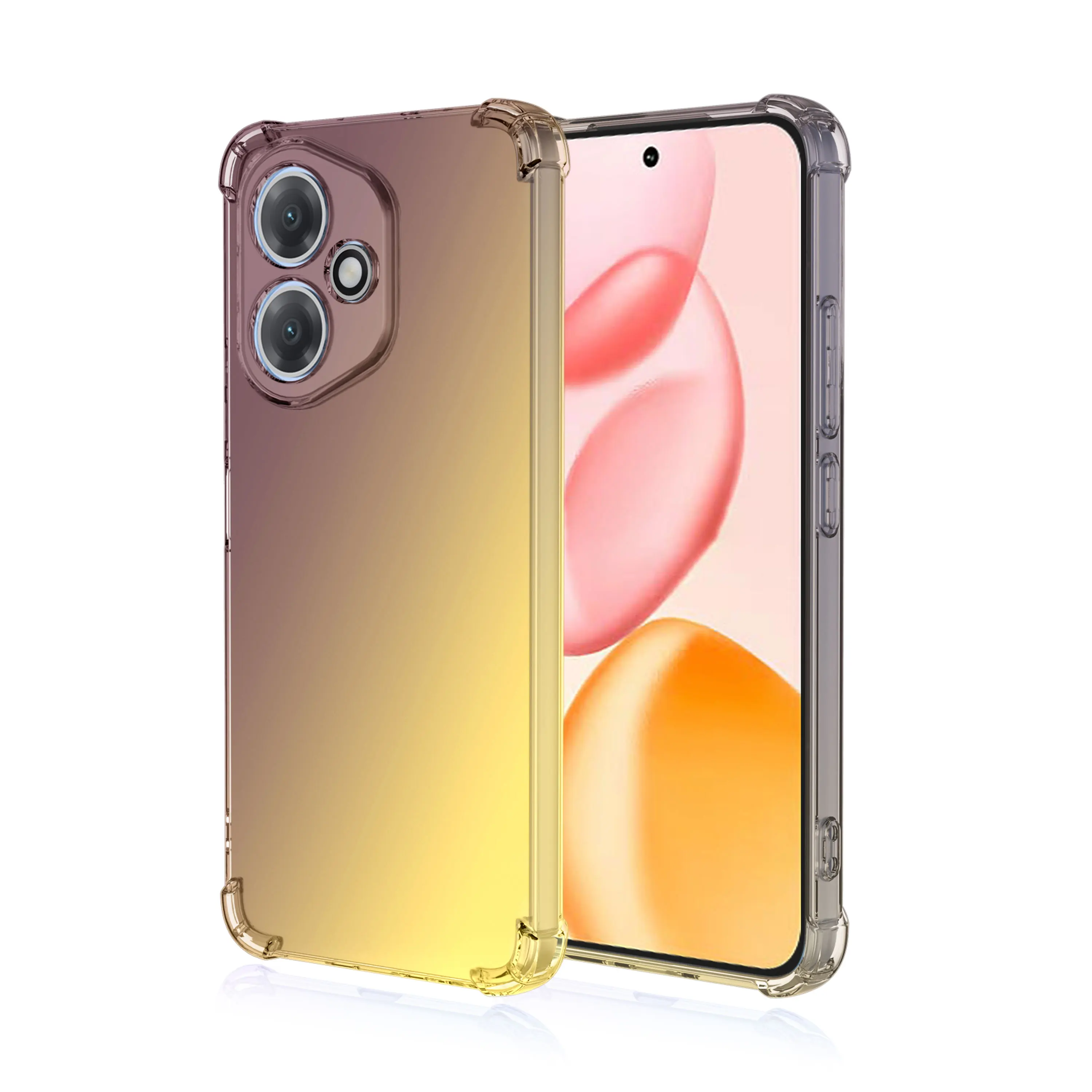 Shockproof Clear Gradient TPU Case - Protective Cover Shell Coque s