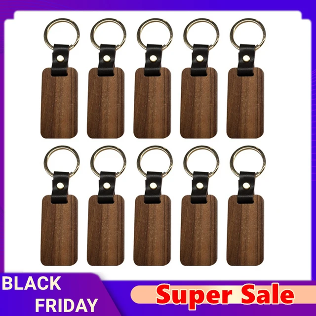 70PCS Wood Keychain Blanks, Unfinished Round Wood Key Tag, Wood Engraving Blanks  Key Chain For DIY Crafts-Round - AliExpress