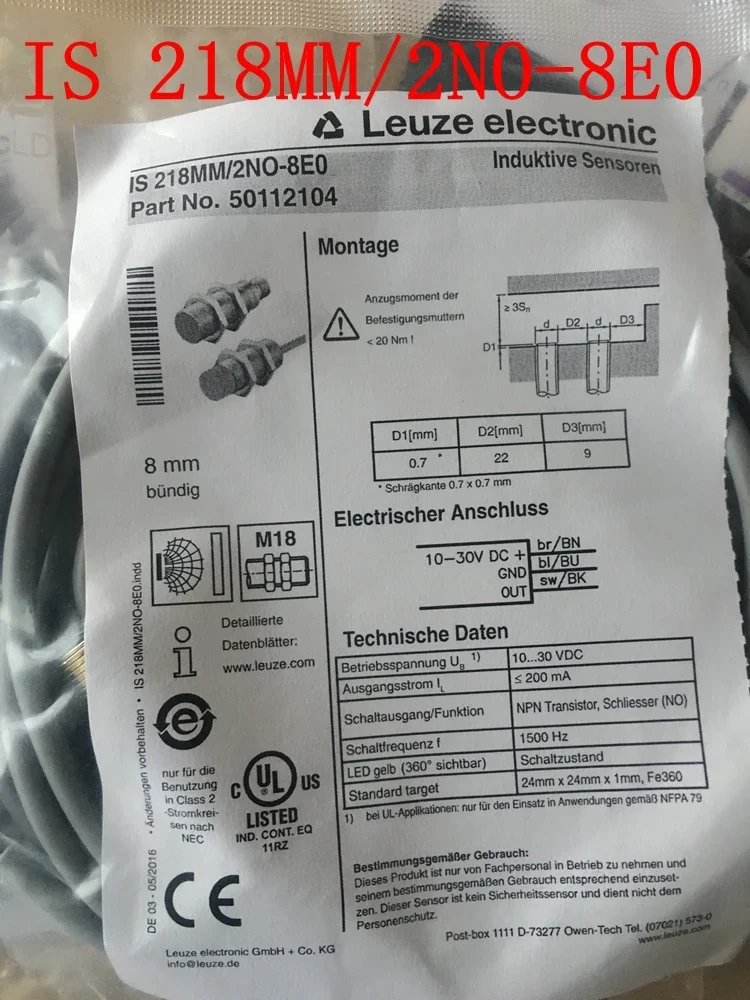 

IS218MM/4NO-8E0 IS218MM/2NO-8E0 100% new and original