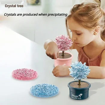 DIY Crystal Planting Tree Magic Handmade Science Experiment Set Funny Tecnologia Educational Science Toys Creative Children Gift 5
