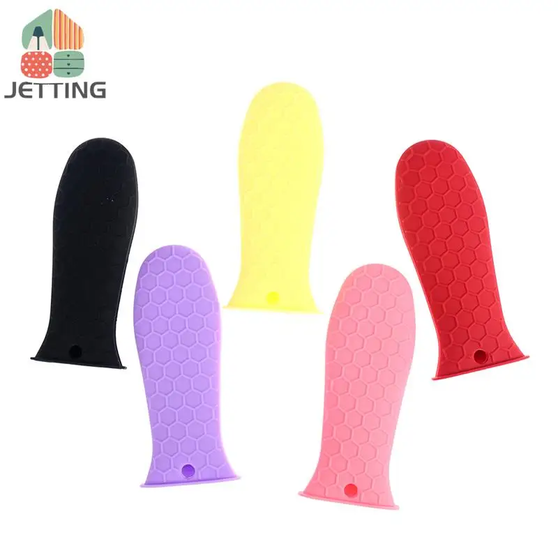 1Pcs Silicone Hot Handle Holder Potholder For Cast Iron Skillets Pans Grip Sleeve Cover Pots Pans Handle Parts pot handle cover pot handle holder
