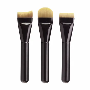 Pennelli per fondotinta Set per trucco Pennello per fondotinta ad arco piatto con parte superiore in nylon ipoallergenico ultrafine per il contorno del viso 1