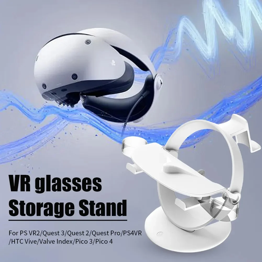 

VR Desktop Mount VR Headset Touch Controllers Storage Bracket Space Saving Compatible For Meta Quest 3 Game Machine