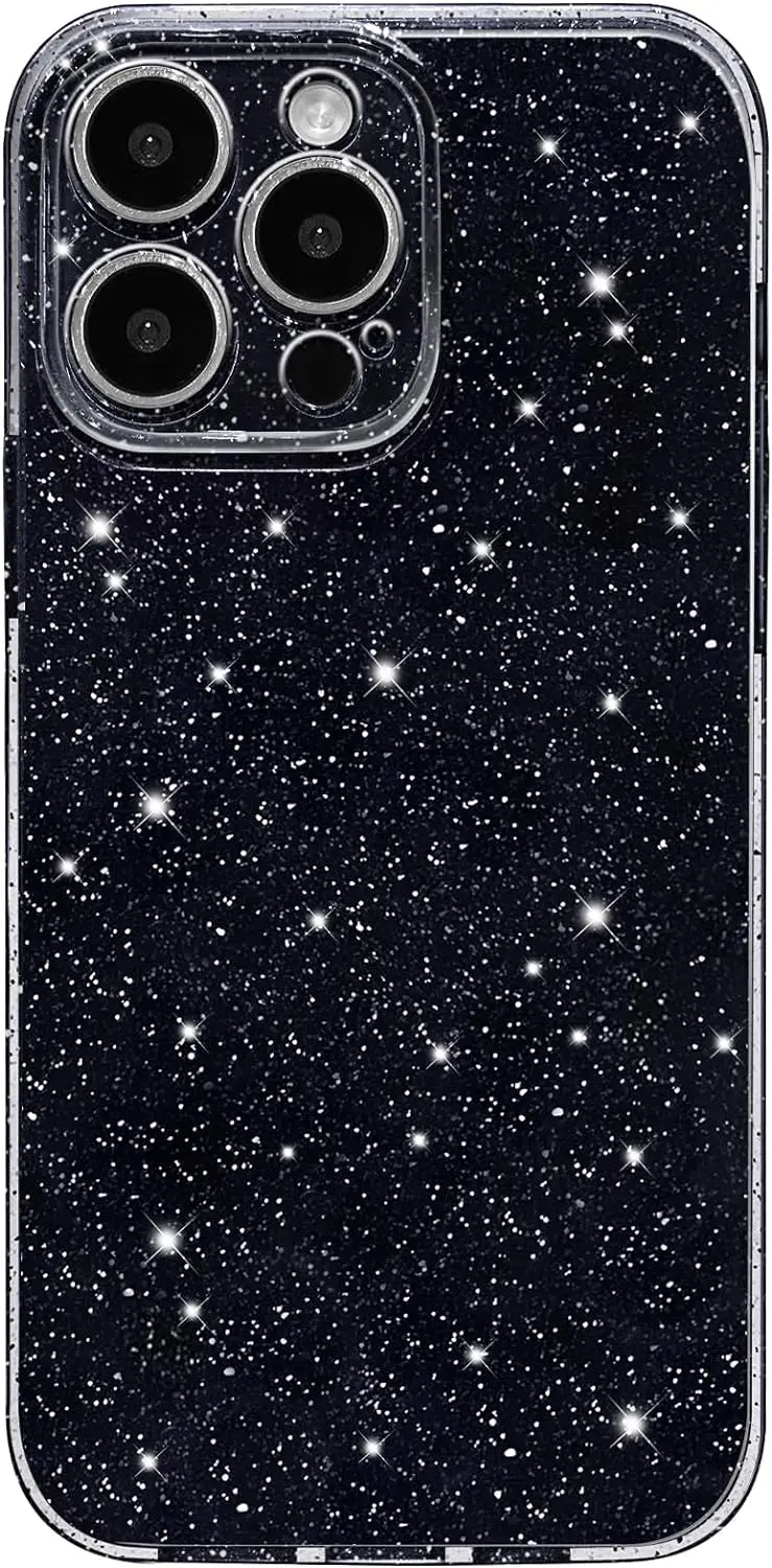 Sparkling Pink Glitter Phone Case for Women and Girls - Stylish Protective Cover