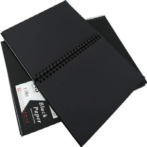 B5 Black Blank Sketch Book , Kraft Inner Page Sketchbook for Drawing -  AliExpress
