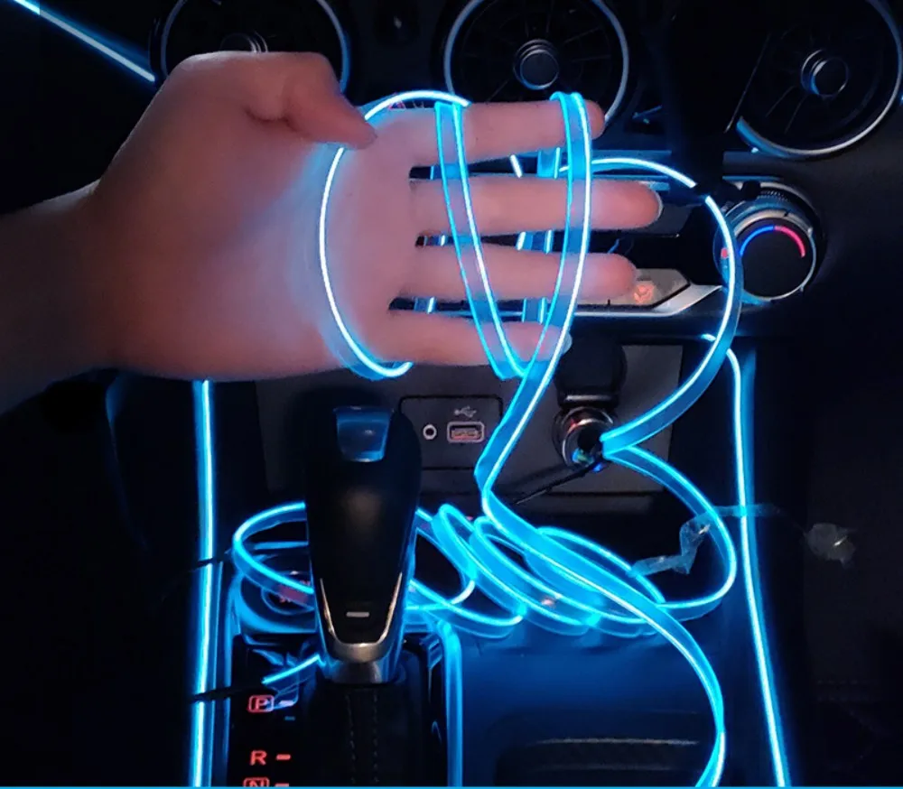 

USB-лента неоновая для интерьера автомобиля, 1/2/3/4/5 м