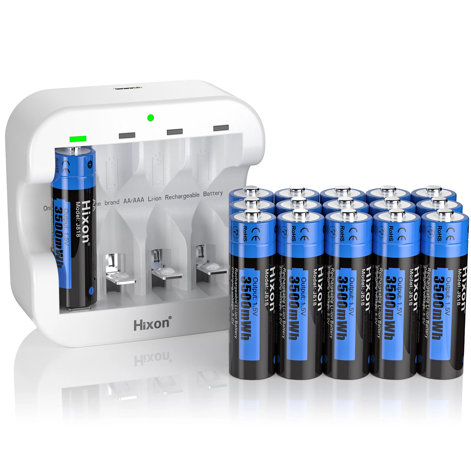 Batterie rechargeable li ion 1 5v aa 3500mwh prix de gros vente directe