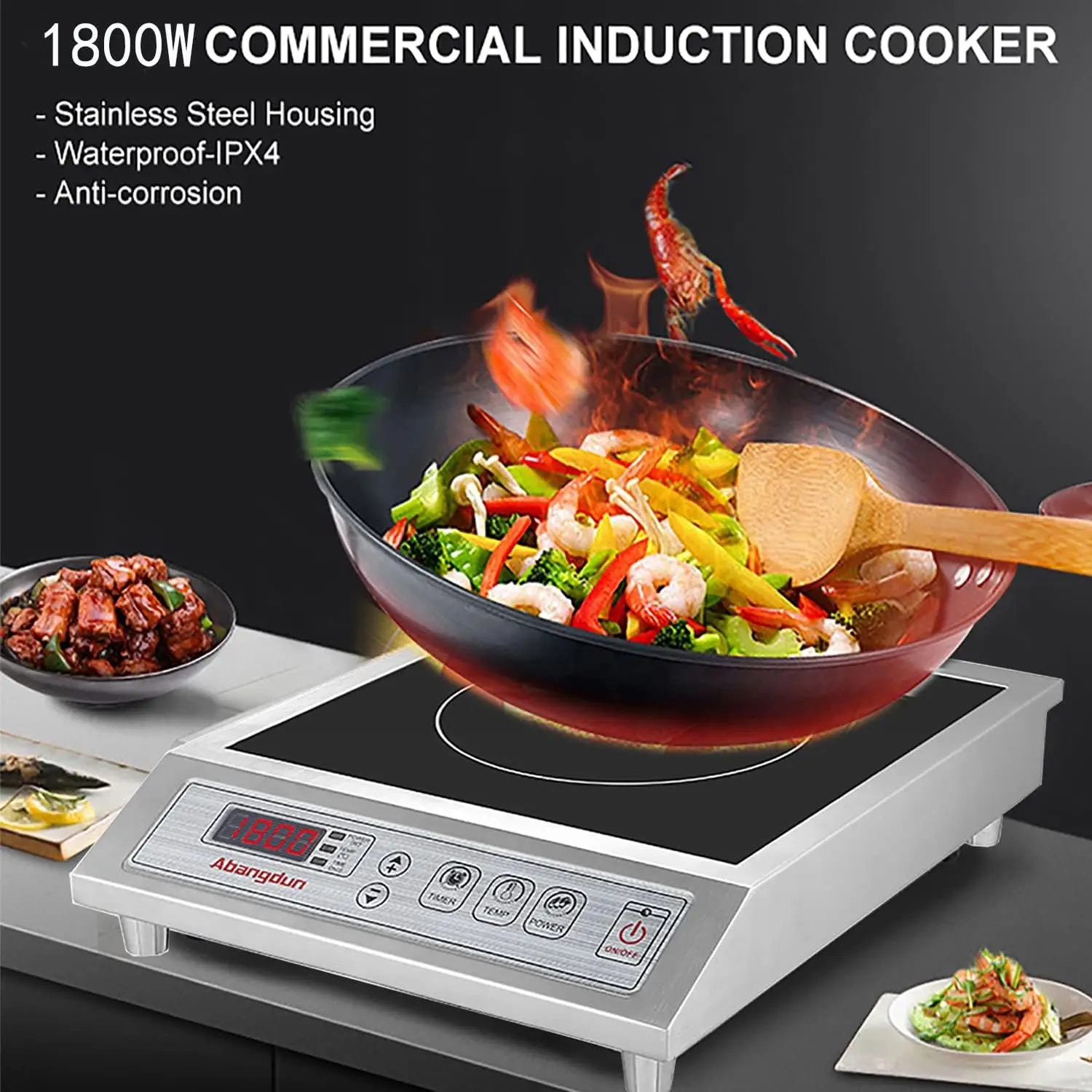 Commercial Range Countertop Burners Commercial Induction Cooktop Hot Plate  Portable Stove for Cooking