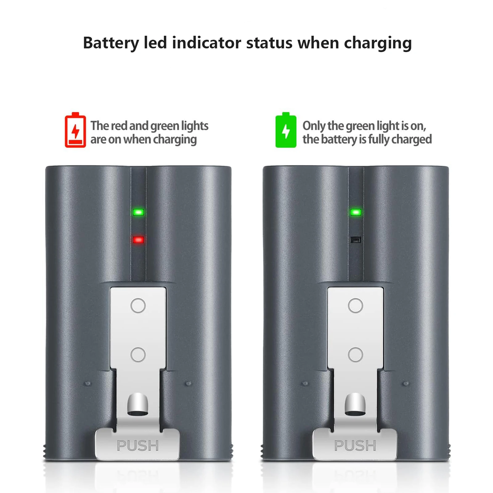 Lithium Ion Battery Ring Doorbell Battery Charging Lights RV4