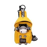 Children Messenger Bag Cute Canvas Crossbody Chest Bag Trendy Mother Kid Bags for Girl Solid Bags for Children Bolsas Para Niños 5