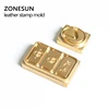 ZONESUN Custom LOGO Brass Mold Stamp Wood Leather Paper Embossing Mold DIY Design Mouldings Hot Foil Stamping Heat Press Machine 2