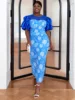 Ebere Embossed Puff Sleeve Dress