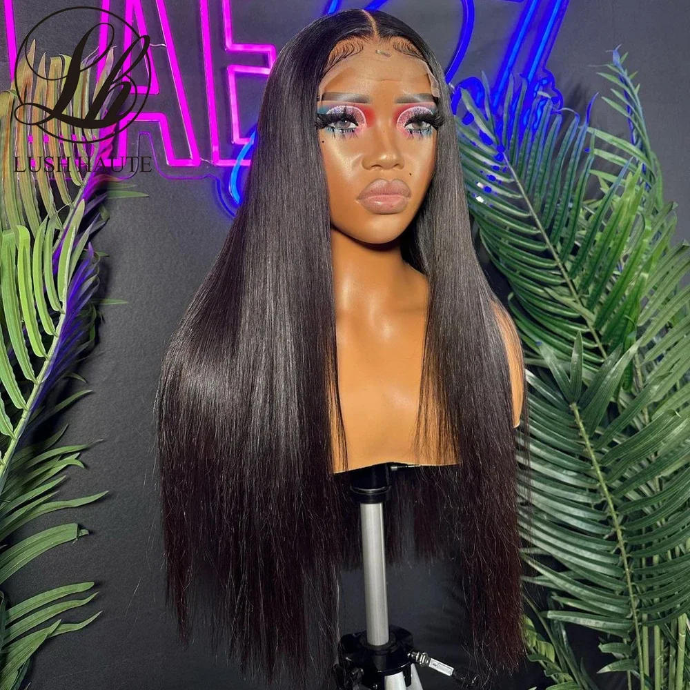 

Парик для чернокожих женщин, длинный синтетический, прямой, без клея, с натуральными волосами, 30 дюймов