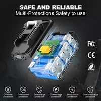 Pour Makita BL1830 batterie 18V 8000mAh batterie BL1830 BL1815 BL1860 BL1840 outil batterie Rechargeable avec chargeur 6A 3