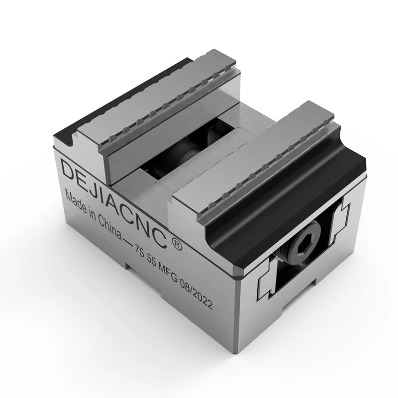 

GDS75-55 Self-centering CNC carbon steel vise, EROWA3R multi-station clamp,45 degree dovetail,multi-style/clamping size optional