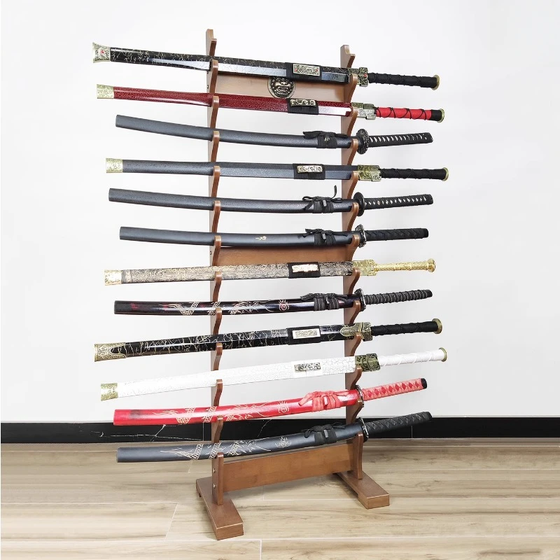 Machete Rack Floor-Standing stools Display Rack Universal Martial Arts Showcase for ...