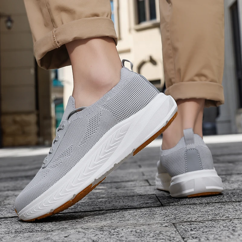Herren Laufschuhe Mit Breiter Zehenbox Und Popcorn Dämpfung_voghion.com