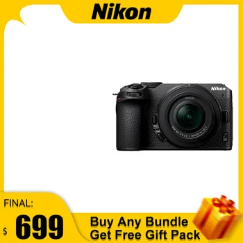 초보자용 NIKON Z30 APS-C 보급형 미러리스 디지털 카메라, 4K HD 라이브 여행 브이로그, FTZII 키트 포함, 16-50mm 키트