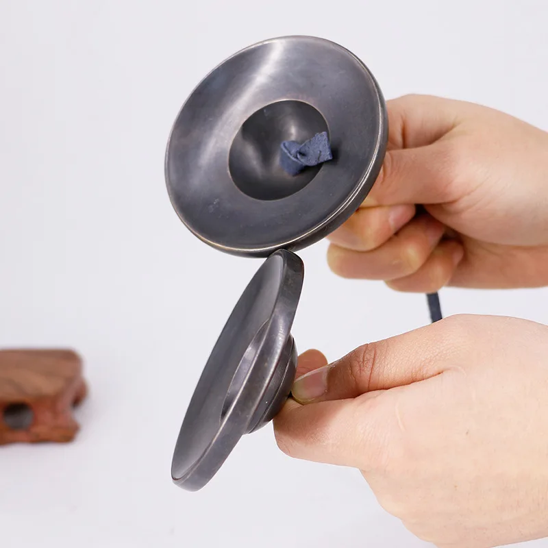 Handcrafted Tibetan Meditation Tingsha Cymbal Bell tibetan cymbals Tibetan Tingsha Cymbals Chime Bells with Buddhist The Eight Auspicious Symbol