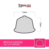 КОФЕ TORALDO |   Dolce Gusto * |   Избранный, поджаренный и обжаренный кофе в Италии. |   Эксellence Неаполитанского кофе (200 капсул, классическая смесь) — изображение 7