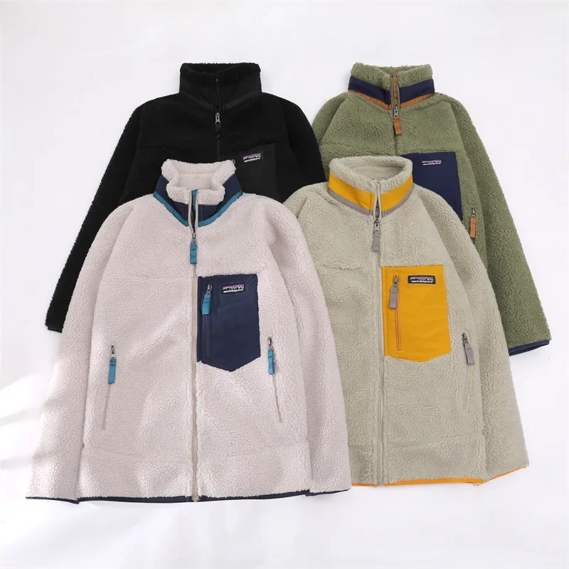 Prowow Winter Men's Outdoor Motorcycle Sweater Cashmere Jacket Men's Windproof Coldproof Warm and Comfortable