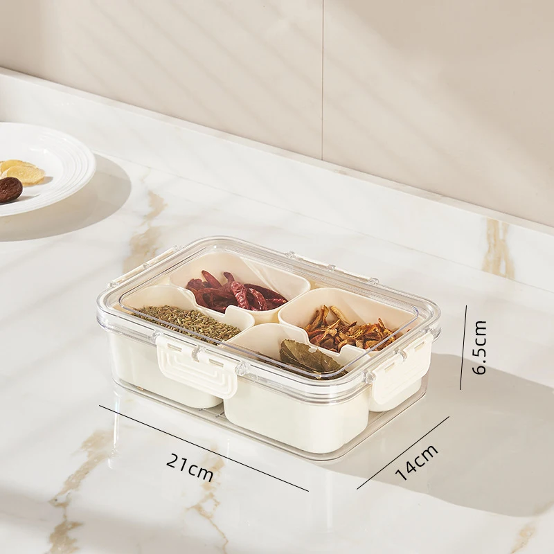 Snack Storage Box with Lid - Food-Grade Fresh-Keeping Container for Fruit and Snack Organization