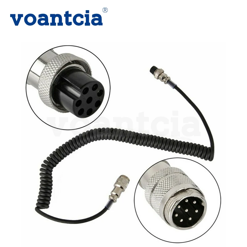 8 Pin Mic Microphone Extension Cable For Yaesu Icom Kenwood Cb Ham Radio Walkie Talkie Accessories Female To Male