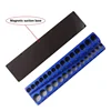 Blue Magnetic Sockets Storage Rack 1/4In 3/8In 1/2In Plastic Socket Display Holder Kit Professional Metric Tools Organizer 5