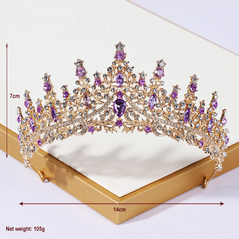 Bride Crown Headwear Female Crystal Rhinestone Wedding Alloy Accessories Jewelry Birthday Little Princess Student Adult Gi hair headdress bridal headwear hair band crown jewelry accessories