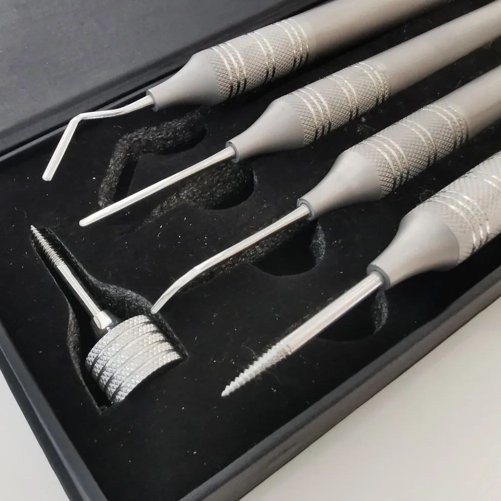 Set Di 4 Curette Lucas Per Chirurgia Dentale &ndash; Strumenti Parodontali In Acciaio Medspo