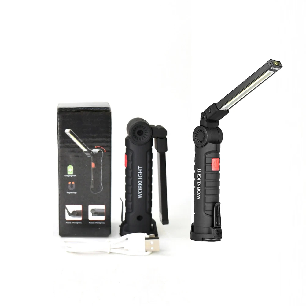 LED Flashlight Camping Lamp LED Work Light Camping Lights Work Light Portable COB LED Flashlight USB Rechargeable Work Light Magnetic Lanterna Hanging Lamp Built-in Battery Camping Torch