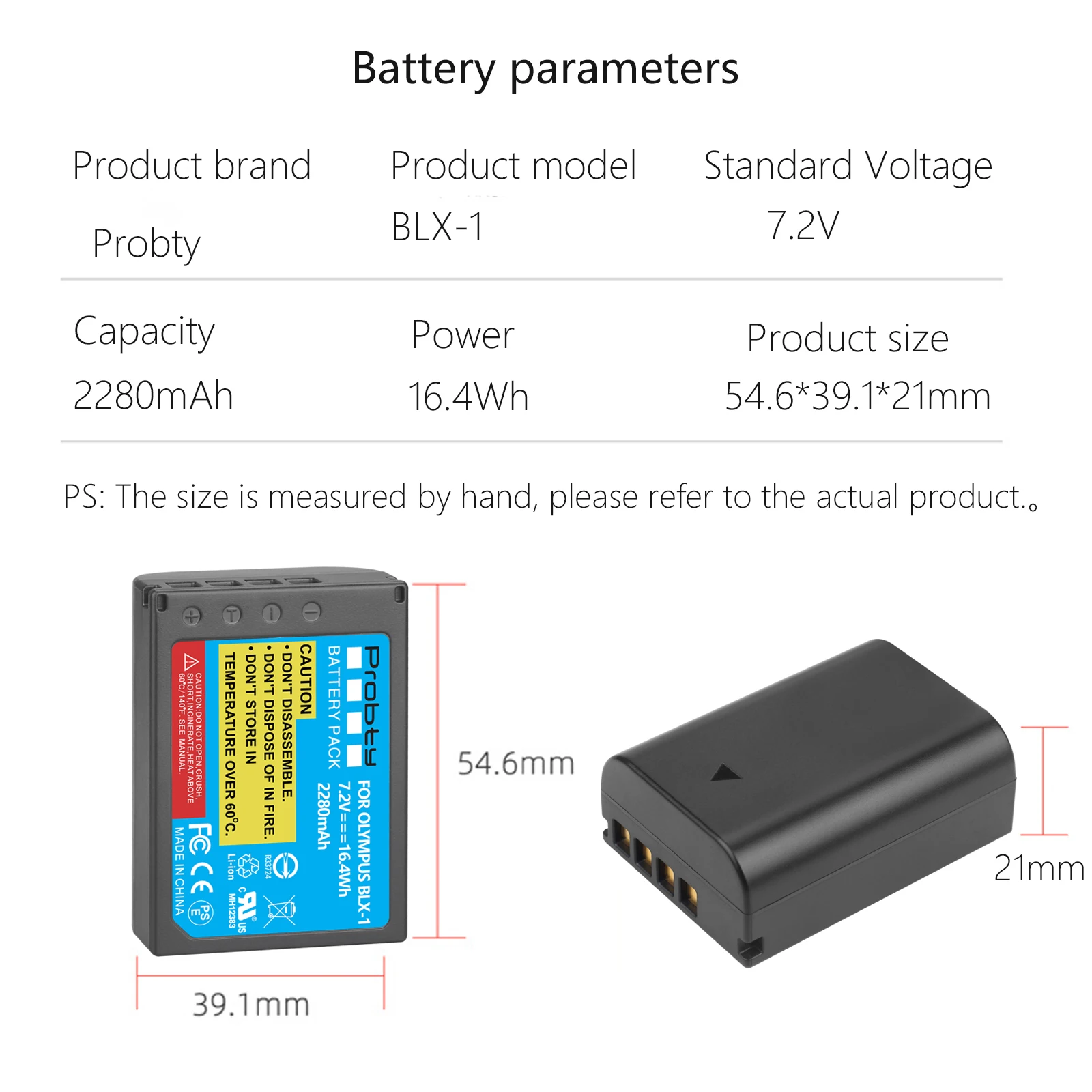 2280mAh BLX-1 BLX1 リチウムイオンバッテリー オリンパス OM-1 2280mAh BLX-1 BLX1 リチウムイオンバッテリー オリンパス OM-1