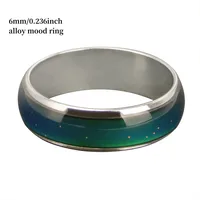 Cool Men Women's Changing Color Mood Rings Feeling Emotion Temperature Ring Wide 6mm Smart Jewelry Funny Gifts - Image 3