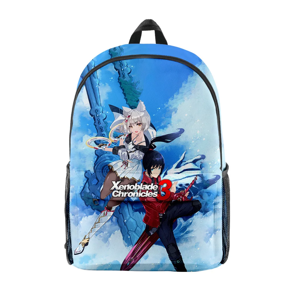 Popular Xenoblade Chronicles 3 Game pupil Bookbag Notebook Backpacks 3D Print Oxford Waterproof Boys/Girls Travel Backpacks