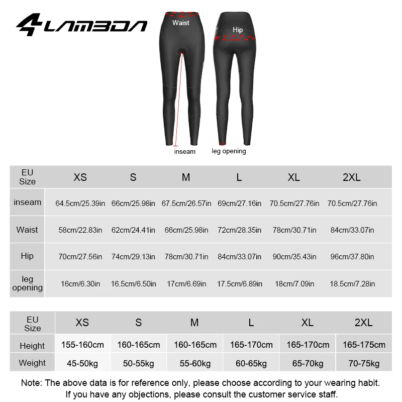 LAMEDA Winter Cycling Trousers Tights Warm Fleece Women's Mountain Bike Downhill Bicycle Mountain MTB Cycling Trousers